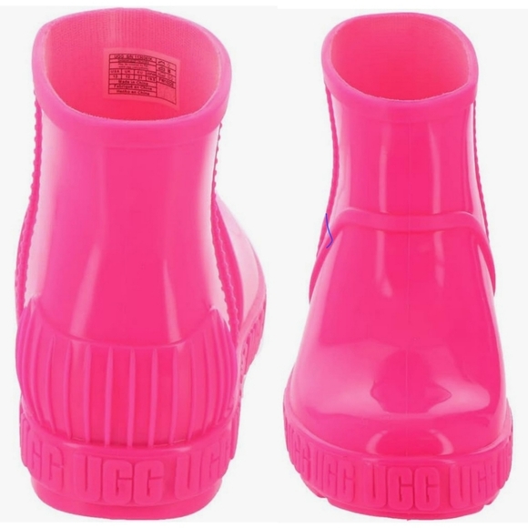 ✨️UGG HOT PINK DRIZLITA RAIN BOOTS NEW WOMENS 6.5 Y- 5 - Picture 3 of 9